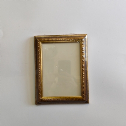 Cornice legno stile barocco marrone oro foto 12x18 cm fotografia