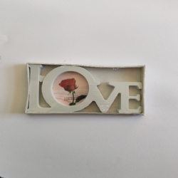 Cornice ovale  sagoma Love rilievo foto 9x13 cm fotografia