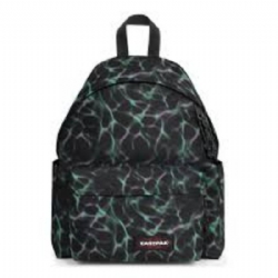 Eastpak Zaino Padded Day Pak r  7S2 Liquit Black  Colore Nero con Linee Ondulate Viola Giallo Verde 