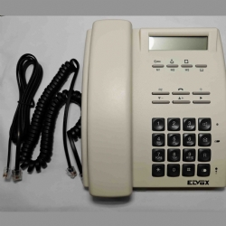 Elvox 3597 telefono multifunzione con display e datario da utilizzare su linea telefonica  e con centralini telefonici bianco chiaro