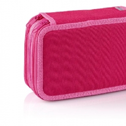 Favorit B box 400184016 Astuccio a 3 Zip in Tessuto Colorato B color Rosa Chiaro e Scuro