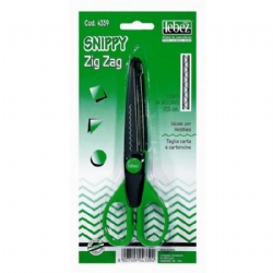 Forbici Snippy Zig Zag Lebez 4339 Lama in Acciaio