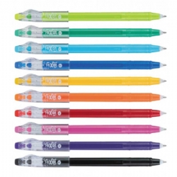 Frixion Ball  Pilot 07mm penna gel cancellabile  Blu Rossa Nera Giallo Arancione Azzurro Rosa Lillia  con gomma