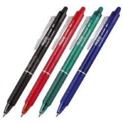 Frixion Pilot  penna gel cancellabile clip Blu Rossa Nera Verde con gomma