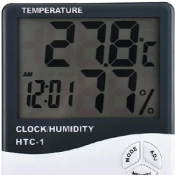 Futura Group Termoclock HTC 1 Termometro e Igrometro con Data e Ora Bianco