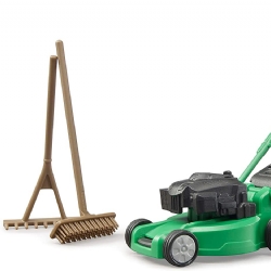 Giardiniere con attrezzatura Bruder 62103 Verde Marrone Nero Beige - Modellino Bambino