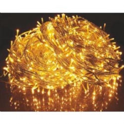 Giocoplast Natale 120 Luci LED Bassa Tensione per Esterno12 Metri Prolungabili 120 LED Bianco Caldo IP44