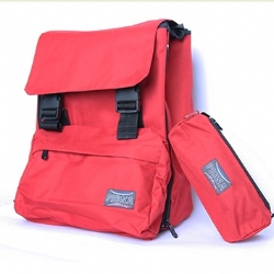 Pigna - Zaino Kit Scuola Completo con Astuccio Rosso Quaderni