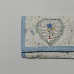 Holly Hobbie Portafoglio in Tessuto Colore Azzurro Bianco Rosa