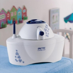  Imetec Umidificatore Ultrasuoni Living Air HU 100 Vaporizzatore fino 9 Ore di Autonomia Capacita 3 Litri