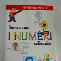 Impariamo i Numeri Colorando 2 Album da Colorare per Bambini  Copertina Flessibile Granata