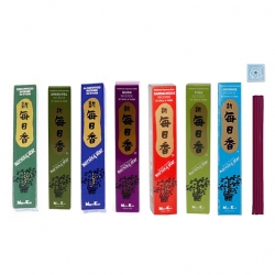 Incenso - Morning Star - Giapponese - 50 bastoncini - The Verde Pino Gelsomino Lavanda Cedro Vaniglia Ambra Sandalo Muschio