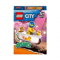 LEGO City Cyber Stuntz Bike 60333 Moto Vasca da Bagno Carica e Vai per Salti e Acrobazie 5 Anni