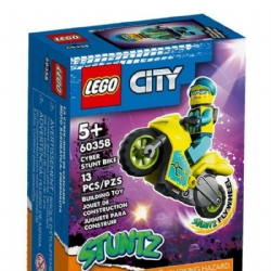 LEGO City Cyber Stuntz Bike 60358 Moto Carica e Vai per Salti e Acrobazie 5 Anni