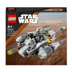 LEGO Star Wars 75363 Starfighter N1 del Mandaloriano Microfighter Gioco da Costruire con Grogu Baby Yoda Regali Bambini 6
