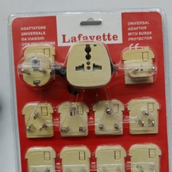 Lafayette Marcucci Adattatore Universale da Viaggio con Protezione