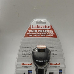 Lafayette Marcucci Twin Charger Caricatore da Auto e Parete con Uscita USB