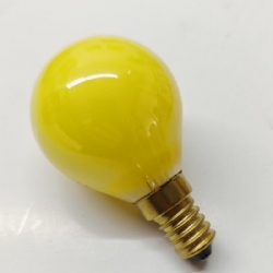 Lampada Imperia Goccia Incandescente 25W E14 giallo opaco