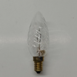 Lampada Leuci Candela Oliva Torciglione Chiara Incandescente E14 60W 