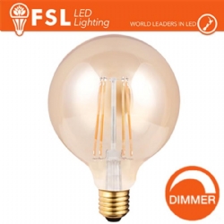 Lampadina Globo FSL Led Vintage a Filamento Dimmerabile G125 8W E27 125 X 176mm 650lm 2200K 