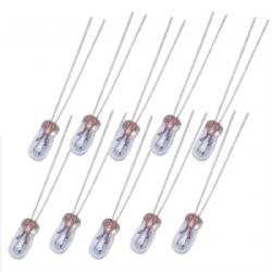 Lampadina Miniatura Filamento T1 5 V 1 4 115mA 530C Incandescenza Indicatore spia luce lampada 43 x 117mm 10 Pezzi