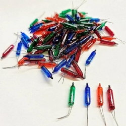 Lampadine Pisellini 12V Incandescenza Luci Natale Presepe 10 Pezzi Colore Assortito Blu Verde Giallo Rosso Viola