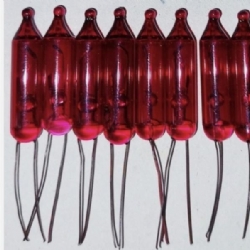 Lampadine Pisellini 6V Incandescenza Luci Natale Presepe 10 Pezzi Colori Rosso