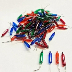 Lampadine Pisellini 7V Incandescenza Luci Natale Presepe 10 Pezzi Colori assortiti Blu Viola Rosso Verde Giallo Arancione