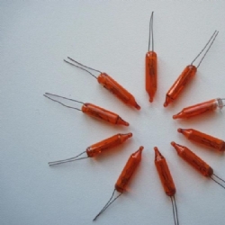 Lampadine Pisellini 7V Incandescenza Luci Natale Presepe 10 Pezzi Colori Arancione