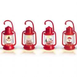 Lanterna Mini Natalizia Lebez 5X10 con  Luce Calda e Gancio Appendibile