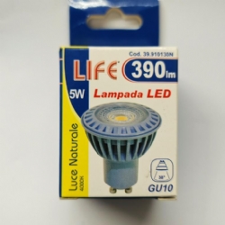 Life 39910130N Lampada Faretto GU10 Led 5W 4000K
