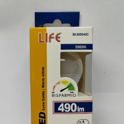 Life 39920342C Lampada Led Minisfera 6W  E27 G45 3000K 490lm