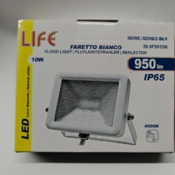 Life 399F5010 Faretto Bianco SL1 Led 10W IP65 3000K 4000K 6500K 850lm 900lm 950lm