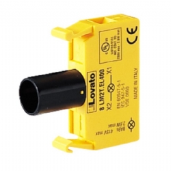 Lovato 8LM2EL400 Portalampada Senza Base di Fissaggio Diametro 22mm Serie 8LM