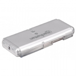 Manhattan Hub 4Porte Tascabile Hi Speed USB  ad Alta Velocita  Silver 160599