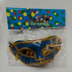 Maschera Ciao 21001 Carnevale Venezia Viareggio  Blu e Oro