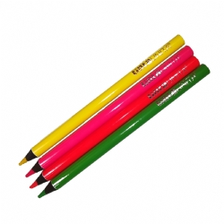 Matitone - Matita fluo - tinta unita- fluorescente - Arancione Arancio - Fuxia - Rosa - Giallo - Verde