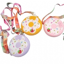 Mini bag con tracolla Donuts in silicone Colori Assortiti