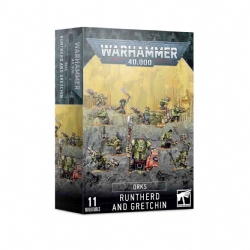 Miniature Warhammer Orchi Orks Runtherd and Gretchin bande da guerra Armate Xeno Games Workshop