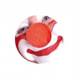 Naso Clown Rosso in Spugna 4 cm Carnevale
