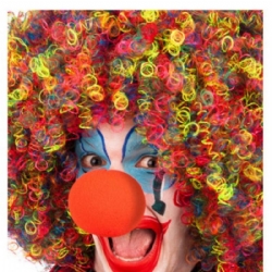 Naso Clown Rosso in Spugna 7 cm Carnevale