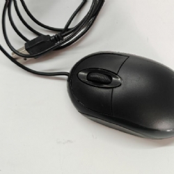 Optical Mouse 3D Ottico USB Nero Standard 3 Pulsanti con Ruota di Scorrimento 
