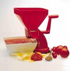 Passapomodoro Manuale in Plastica a Manovella Rigamonti Master 69 - Con Bacinella Piatto Incluso