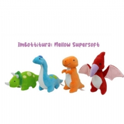 Peluche Mellow Supersoft Dinosauro Kawaii TNT 28 cm 