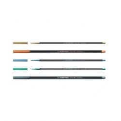 Pen Point 68 Metallic - Stabilo - Colori metallizzati - oro rame argento verde azzurro blu metalizzato