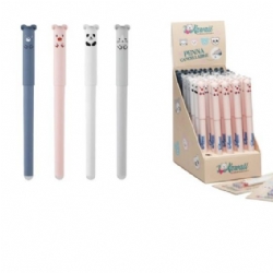 Penna Sfera Gel Cancellabile Kawaii Tema Animali Assortiti