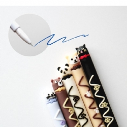 Penna Sfera Gel Cancellabile Lebez Chocolate Pet Pen Tema Animali Assortiti