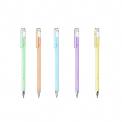 Penna a Gel - Pentel - Hybrid Milky - Pastel Colori Pastello - Azzurro Giallo Rosa Viola Lilla Verde Arancione - Scrapbooking