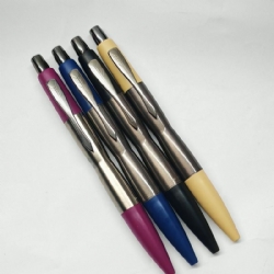 Penna a Sfera Parker Dimonite Vintage da Collezione Fusti in Metallo e Resina Fost Touch Colorata   