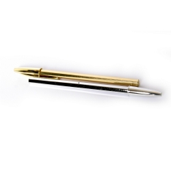 Bic Cristal Medium - SPECIAL EDITION Penna Dorata Oro e Argentata Argento - Penna a sfera - Blu Nero